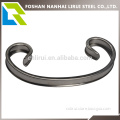 Wrought stainless steel scrolls for window and gate